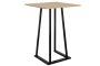 Anwendungsbeispiel: Stehtisch Industrial 80 holzoptik mit 4 Barhocker Industiral Schwarz