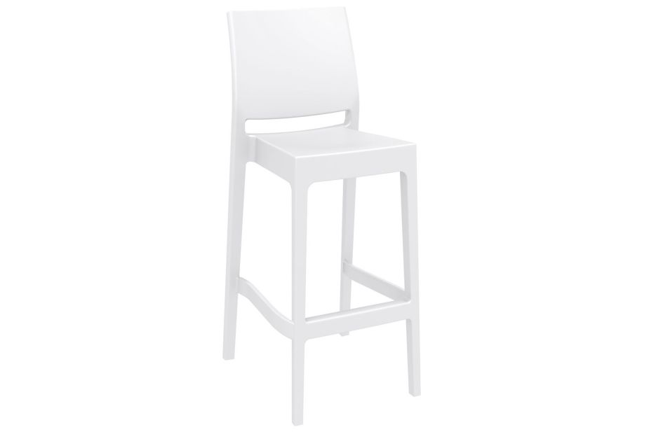 Anwendungsbeispiel: 4 Barhocker Industiral weiß mit Stehtisch Industrial 80 weiß