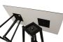 Platzsparender Tisch Industrial 160 holz mit abmontierbarer Tischplatte