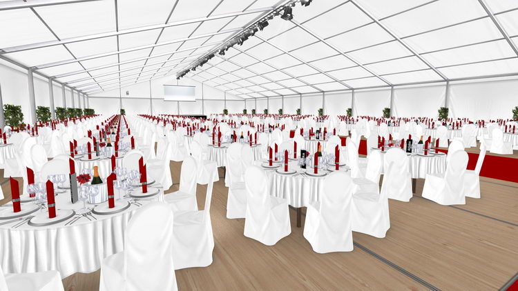 Virtuelle Eventplanung - Galazelt