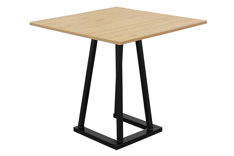 Anwendungsbeispiel: Tisch Industrial 80 holz mit 4 Sessel Industrial schwarz