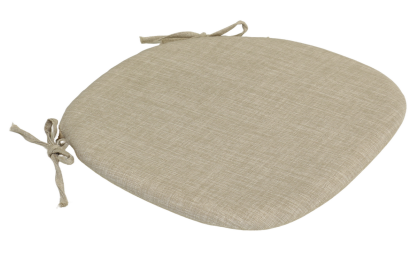 Sitzpolster beige am Sessel Crossback Holz