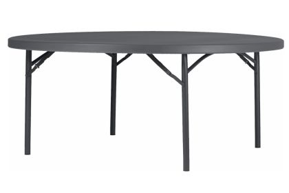 Klapptisch mit robuster Tischplatte aus Kunststoff rund 180 cm