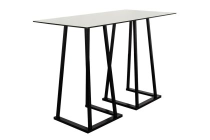 Stehtisch Industrial 160 weiß
