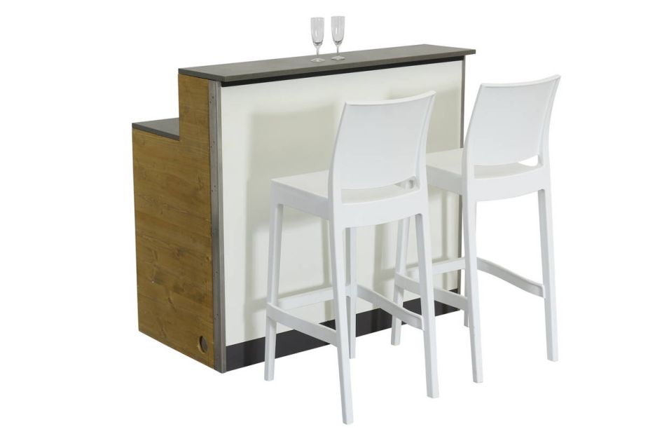 Anwendungsbeispiel: Barelement mti Barhocker