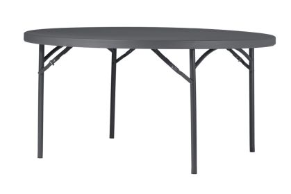 Klapptisch mit robuster Tischplatte aus Kunststoff rund 150 cm