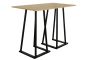Anwendungsbeispiel: Stehtisch Industrial 160 holzoptik mit 6 Barhocker Industiral Schwarz